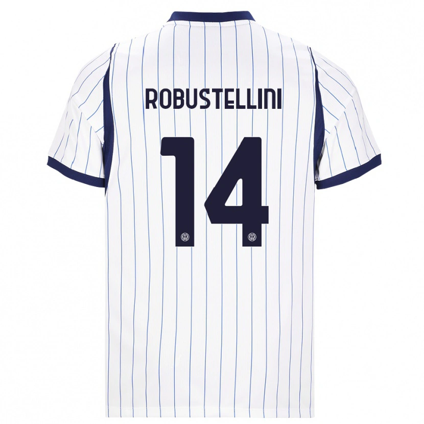 Danxen Damen Chiara Robustellini #14 Weiß Dunkelblau Auswärtstrikot Trikot 2026/27 T-Shirt Schweiz