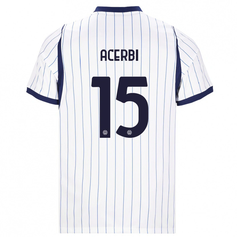 Danxen Damen Francesco Acerbi #15 Weiß Dunkelblau Auswärtstrikot Trikot 2026/27 T-Shirt Schweiz