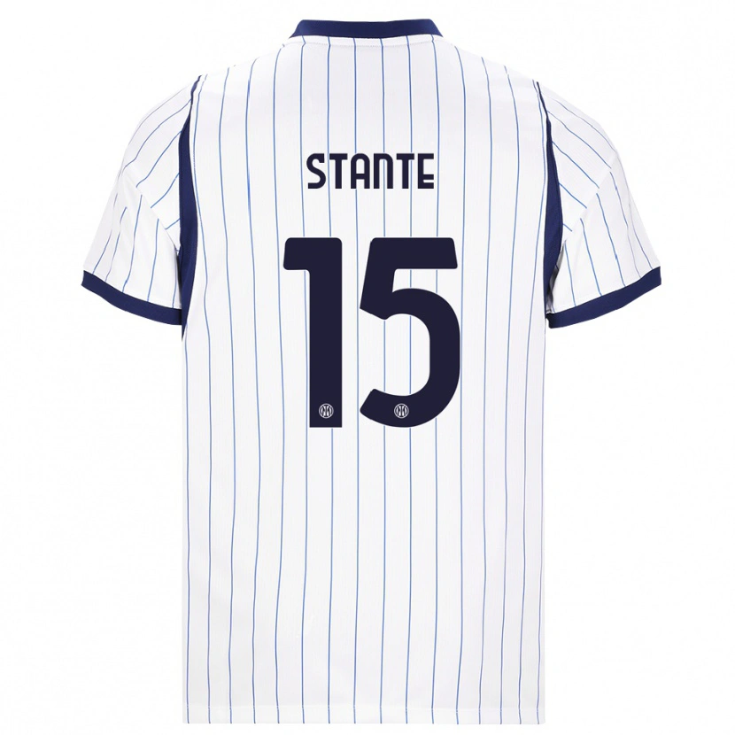 Danxen Damen Francesco Stante #15 Weiß Dunkelblau Auswärtstrikot Trikot 2026/27 T-Shirt Schweiz