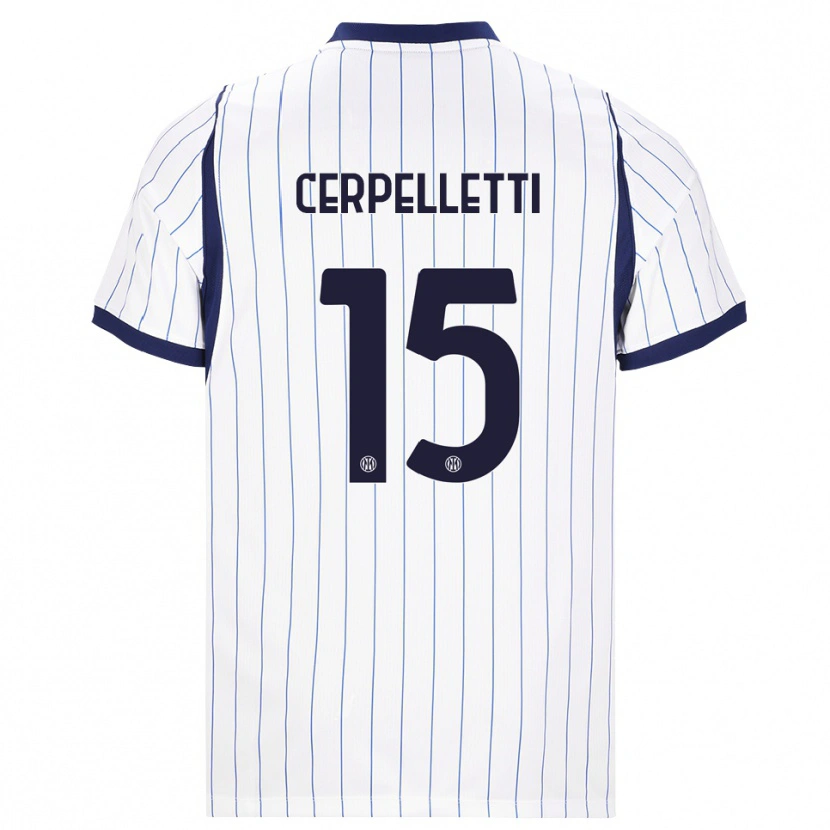 Danxen Damen Filippo Cerpelletti #15 Weiß Dunkelblau Auswärtstrikot Trikot 2026/27 T-Shirt Schweiz