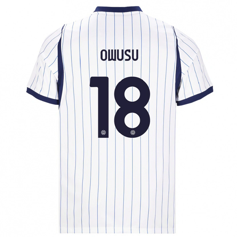 Danxen Damen Wilberforce Owusu #18 Weiß Dunkelblau Auswärtstrikot Trikot 2026/27 T-Shirt Schweiz