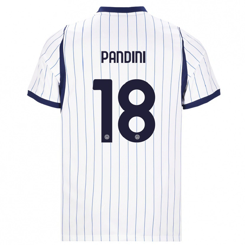 Danxen Damen Marta Pandini #18 Weiß Dunkelblau Auswärtstrikot Trikot 2026/27 T-Shirt Schweiz