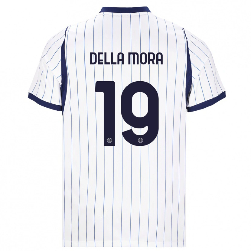 Danxen Damen Tommaso Della Mora #19 Weiß Dunkelblau Auswärtstrikot Trikot 2026/27 T-Shirt Schweiz