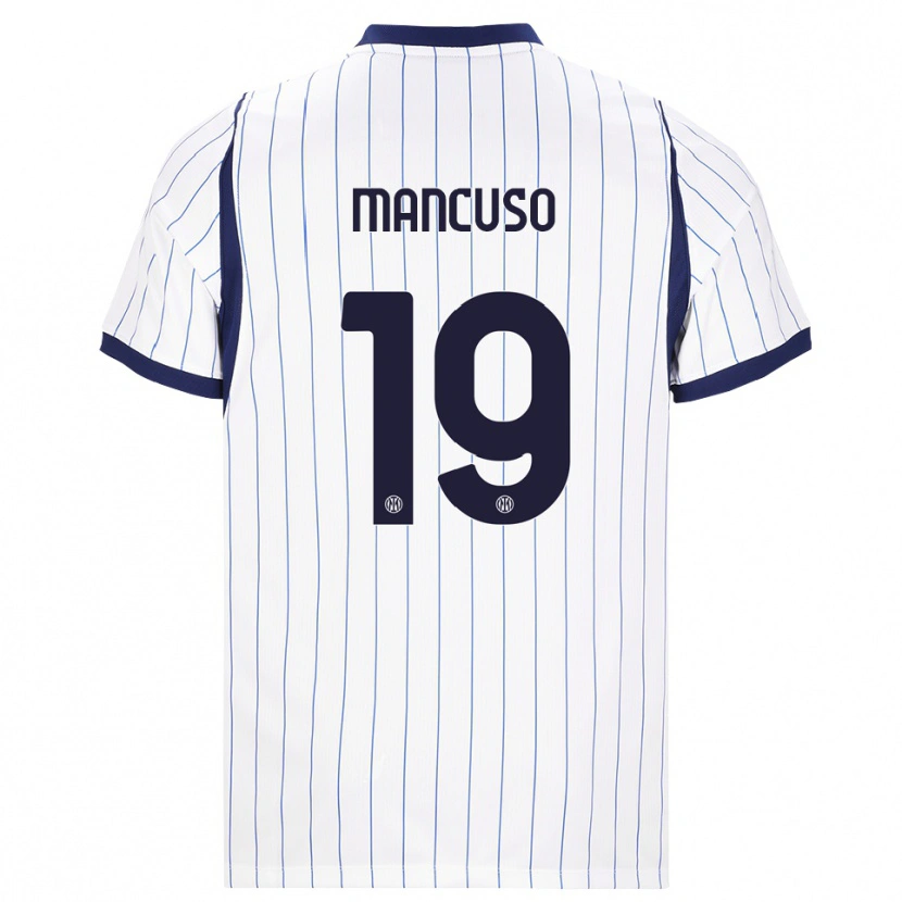 Danxen Damen Matias Mancuso #19 Weiß Dunkelblau Auswärtstrikot Trikot 2026/27 T-Shirt Schweiz