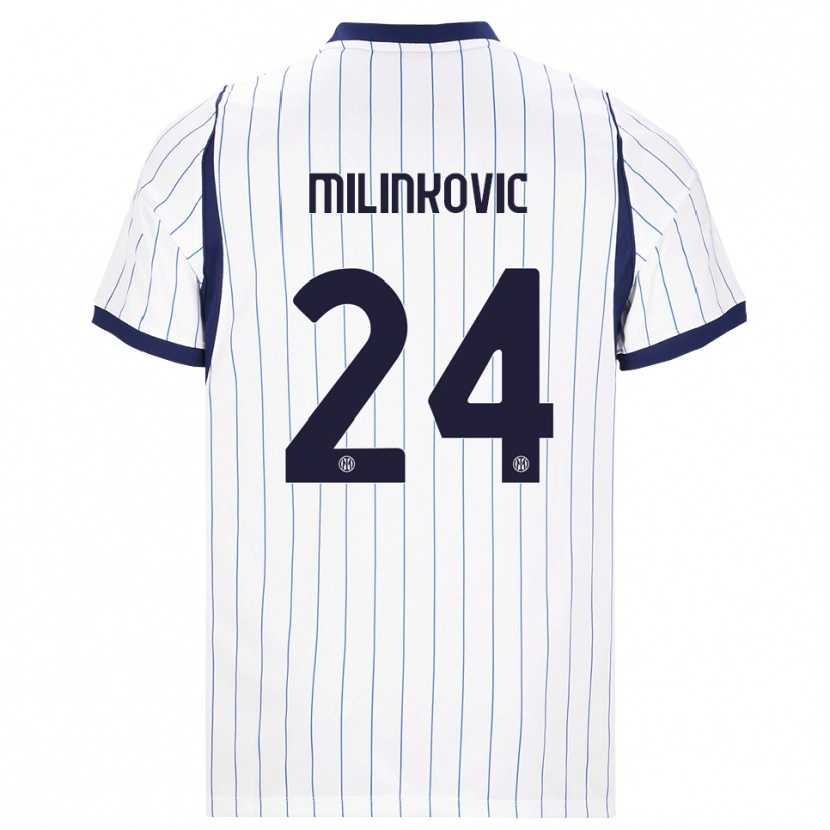 Danxen Damen Marija Milinković #24 Weiß Dunkelblau Auswärtstrikot Trikot 2026/27 T-Shirt Schweiz