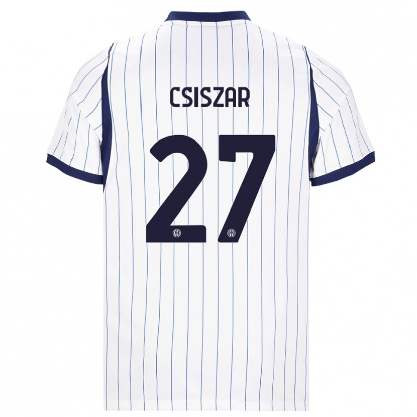 Danxen Damen Henrietta Csiszar #27 Weiß Dunkelblau Auswärtstrikot Trikot 2026/27 T-Shirt Schweiz