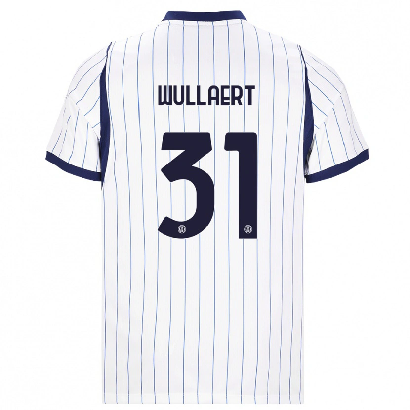 Danxen Damen Tessa Wullaert #31 Weiß Dunkelblau Auswärtstrikot Trikot 2026/27 T-Shirt Schweiz