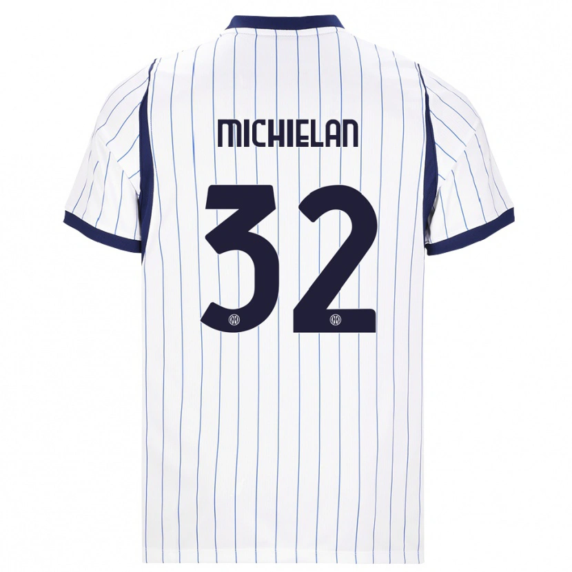 Danxen Damen Mattia Michielan #32 Weiß Dunkelblau Auswärtstrikot Trikot 2026/27 T-Shirt Schweiz
