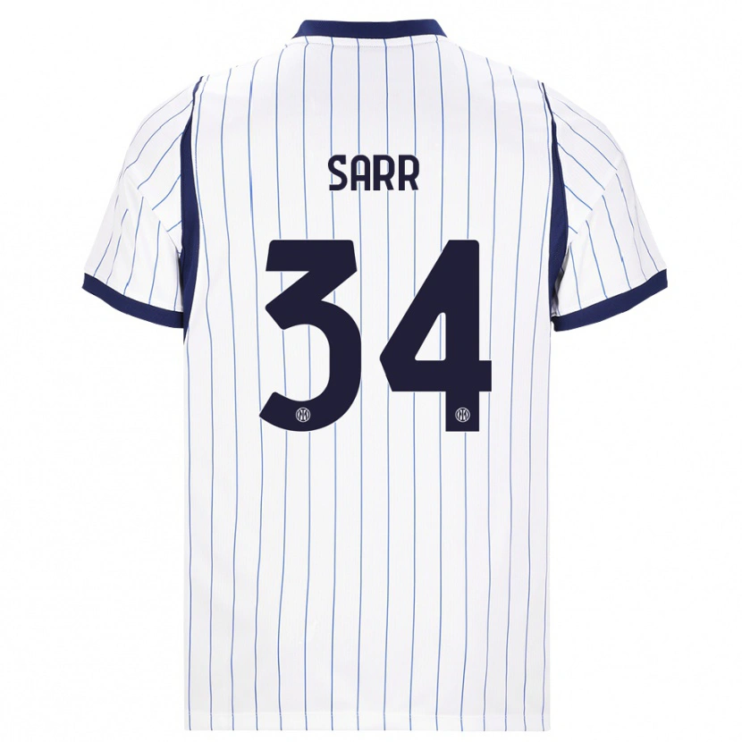 Danxen Damen Amadou Sarr #34 Weiß Dunkelblau Auswärtstrikot Trikot 2026/27 T-Shirt Schweiz