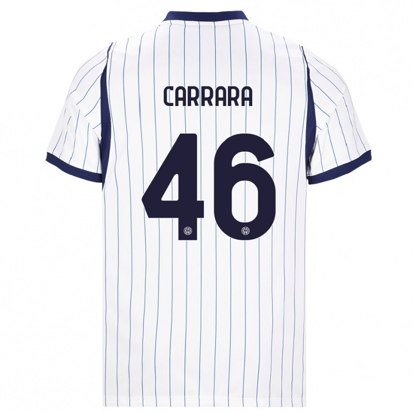 Danxen Damen Cristian Carrara #46 Weiß Dunkelblau Auswärtstrikot Trikot 2026/27 T-Shirt Schweiz
