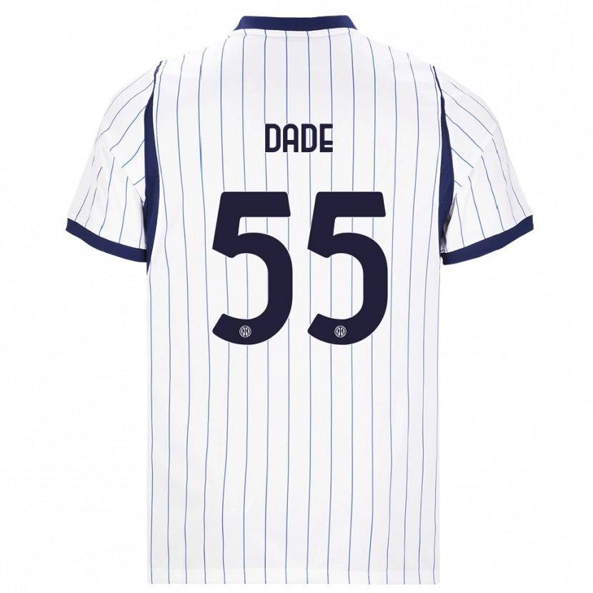 Danxen Damen Emmanuel Dade #55 Weiß Dunkelblau Auswärtstrikot Trikot 2026/27 T-Shirt Schweiz