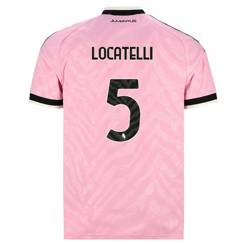 Danxen Damen Manuel Locatelli #5 Pink Schwarz Auswärtstrikot Trikot 2026/27 T-Shirt Schweiz