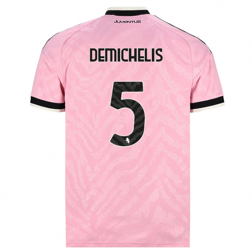 Danxen Damen Emanuele Demichelis #5 Pink Schwarz Auswärtstrikot Trikot 2026/27 T-Shirt Schweiz