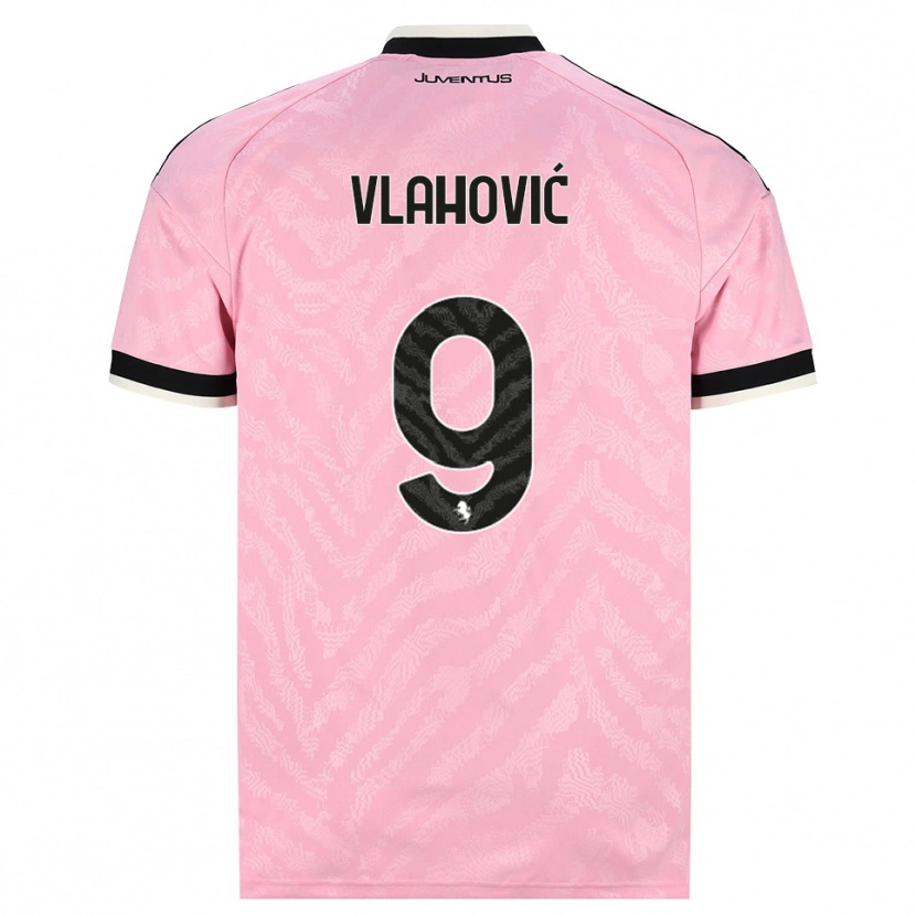 Danxen Damen Dusan Vlahovic #9 Pink Schwarz Auswärtstrikot Trikot 2026/27 T-Shirt Schweiz
