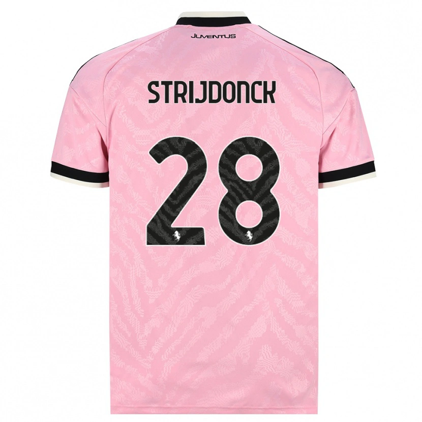 Danxen Damen Bayron Strijdonck #28 Pink Schwarz Auswärtstrikot Trikot 2026/27 T-Shirt Schweiz