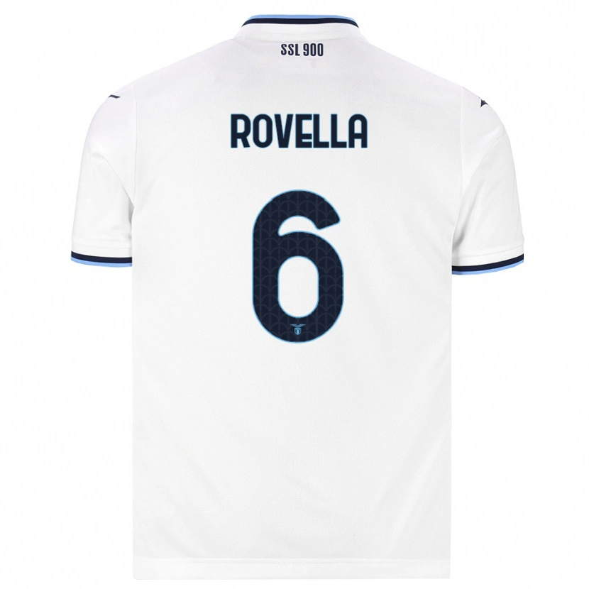 Danxen Damen Nicolò Rovella #6 Weiß Dunkelblau Auswärtstrikot Trikot 2026/27 T-Shirt Schweiz