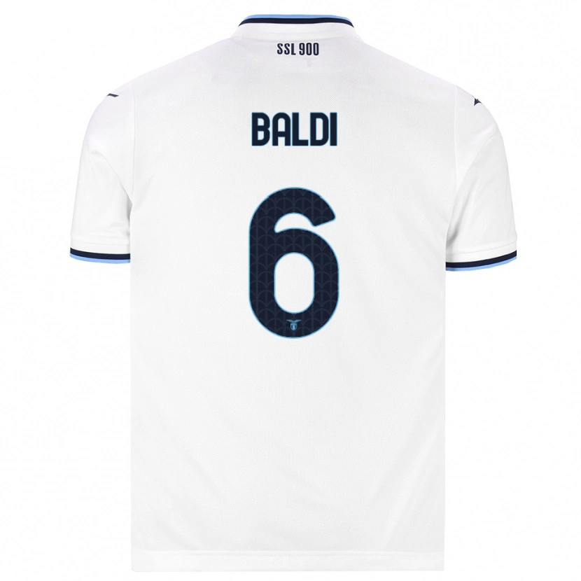 Danxen Damen Mattia Santagostino Baldi #6 Weiß Dunkelblau Auswärtstrikot Trikot 2026/27 T-Shirt Schweiz