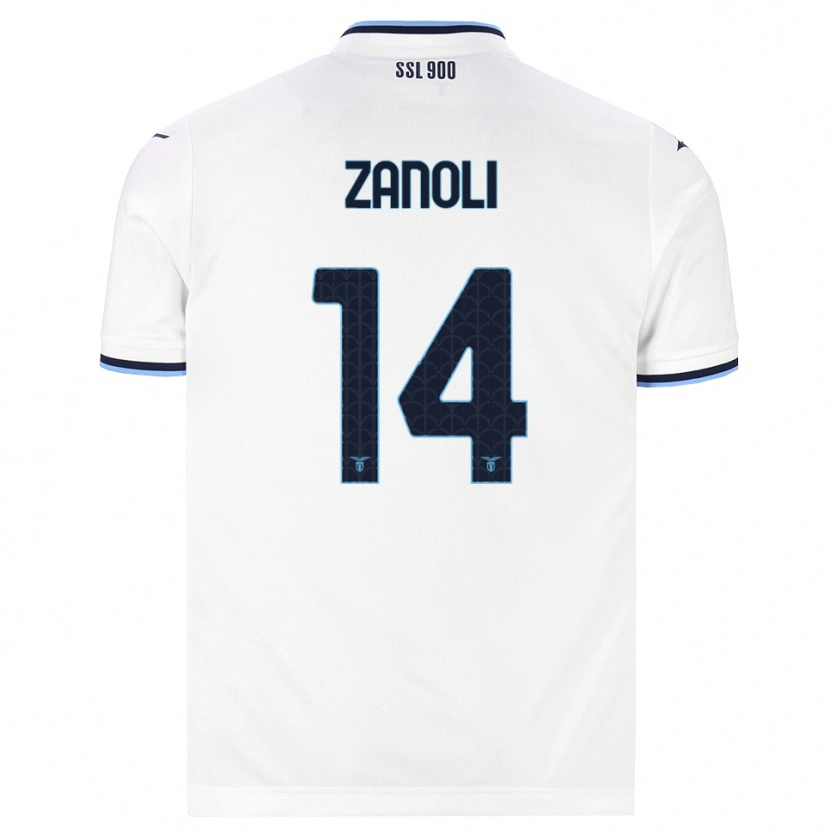 Danxen Damen Martina Zanoli #14 Weiß Dunkelblau Auswärtstrikot Trikot 2026/27 T-Shirt Schweiz