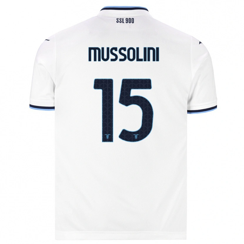 Danxen Damen Romano Floriani Mussolini #15 Weiß Dunkelblau Auswärtstrikot Trikot 2026/27 T-Shirt Schweiz