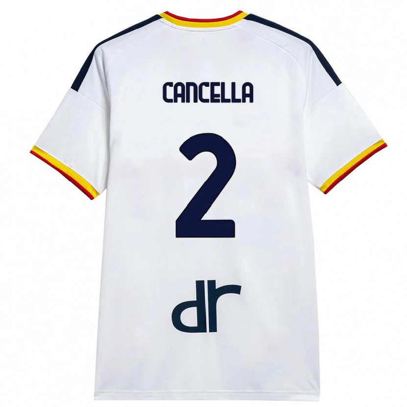 Danxen Damen Daniel Cancella #2 Weiß Gelb Rot Auswärtstrikot Trikot 2026/27 T-Shirt Schweiz