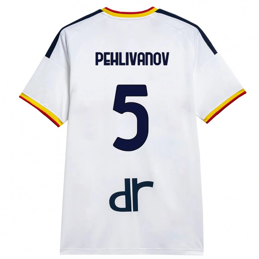Danxen Damen Cristian Pehlivanov #5 Weiß Gelb Rot Auswärtstrikot Trikot 2026/27 T-Shirt Schweiz