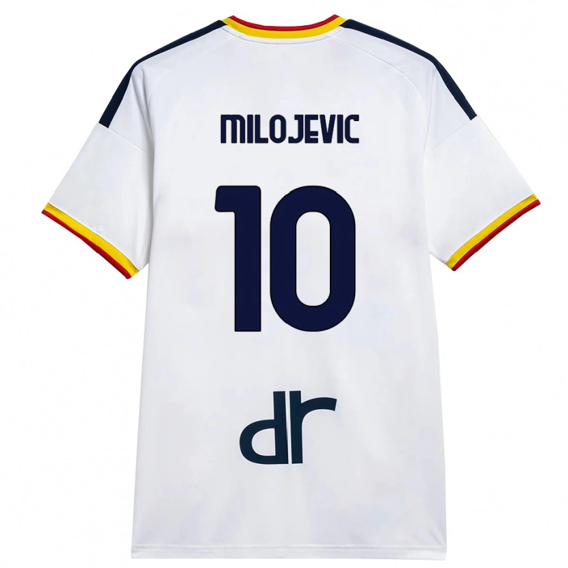 Danxen Damen Nemanja Milojevic #10 Weiß Gelb Rot Auswärtstrikot Trikot 2026/27 T-Shirt Schweiz