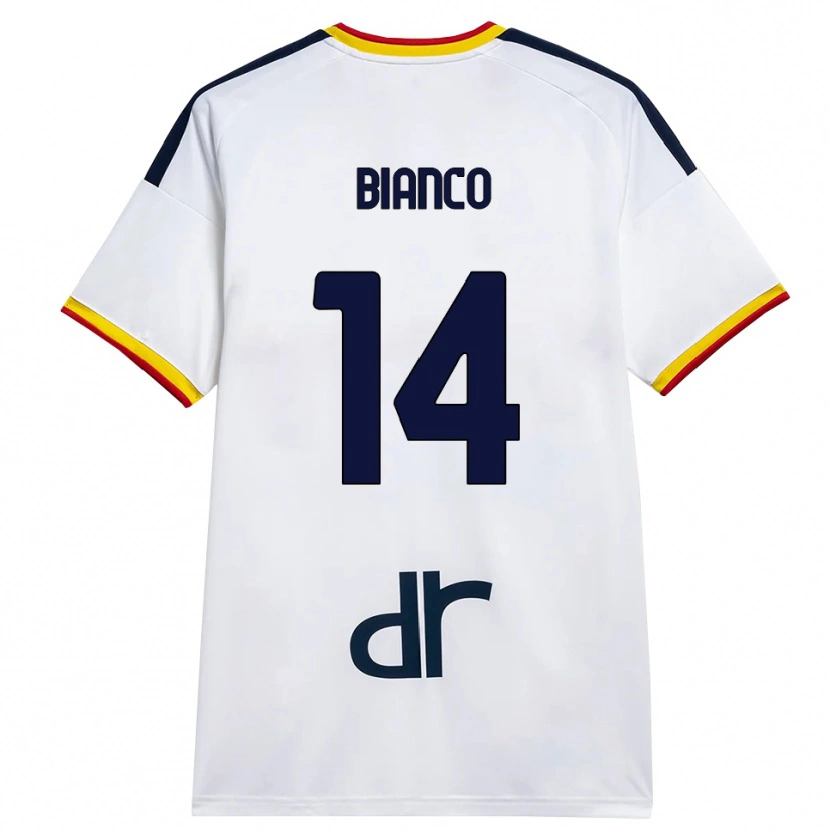 Danxen Damen Gioele Bianco #14 Weiß Gelb Rot Auswärtstrikot Trikot 2026/27 T-Shirt Schweiz
