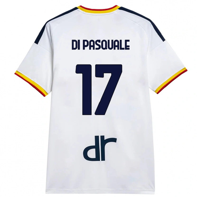 Danxen Damen Alessandro Di Pasquale #17 Weiß Gelb Rot Auswärtstrikot Trikot 2026/27 T-Shirt Schweiz