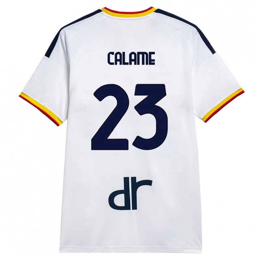 Danxen Damen Marouane Calame #23 Weiß Gelb Rot Auswärtstrikot Trikot 2026/27 T-Shirt Schweiz