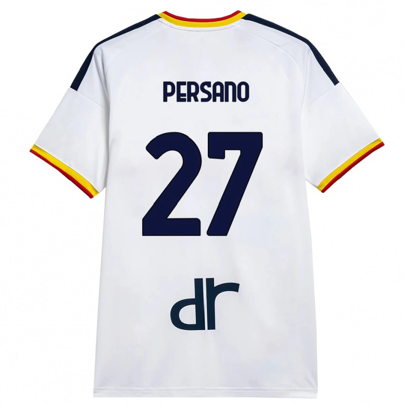 Danxen Damen Emanuele Persano #27 Weiß Gelb Rot Auswärtstrikot Trikot 2026/27 T-Shirt Schweiz