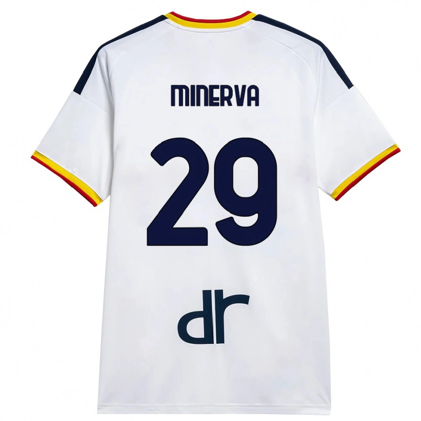 Danxen Damen Francesco Minerva #29 Weiß Gelb Rot Auswärtstrikot Trikot 2026/27 T-Shirt Schweiz