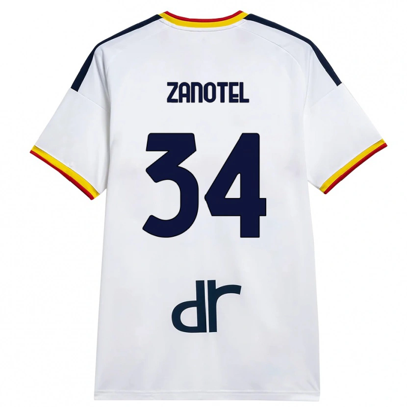 Danxen Damen Giovanni Zanotel #34 Weiß Gelb Rot Auswärtstrikot Trikot 2026/27 T-Shirt Schweiz