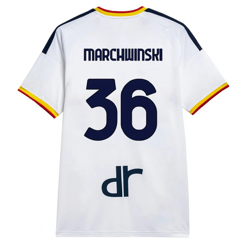 Danxen Damen Filip Marchwinski #36 Weiß Gelb Rot Auswärtstrikot Trikot 2026/27 T-Shirt Schweiz