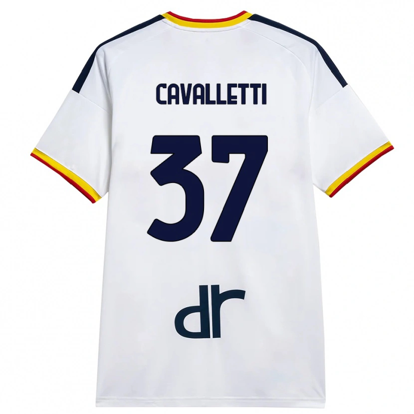 Danxen Damen Cristian Cavalletti #37 Weiß Gelb Rot Auswärtstrikot Trikot 2026/27 T-Shirt Schweiz