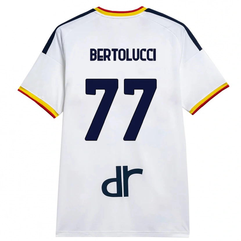 Danxen Damen Sandro Bertolucci #77 Weiß Gelb Rot Auswärtstrikot Trikot 2026/27 T-Shirt Schweiz
