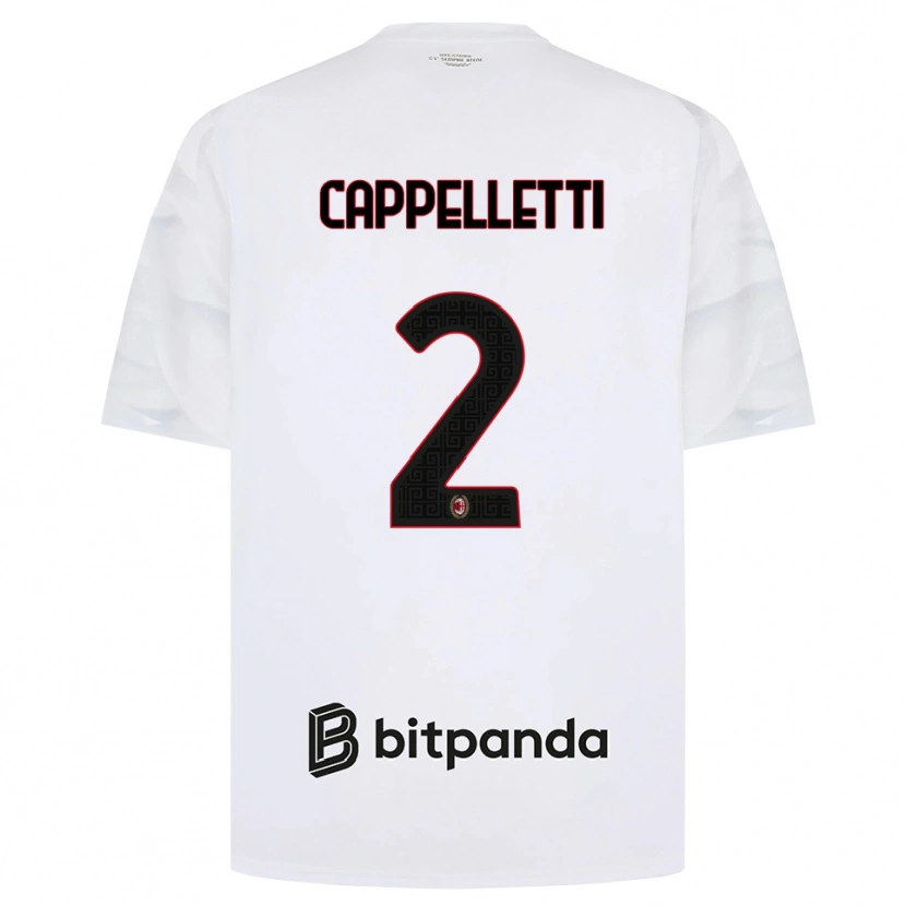 Danxen Damen Mattia Cappelletti #2 Weiß Rot Schwarz Auswärtstrikot Trikot 2026/27 T-Shirt Schweiz