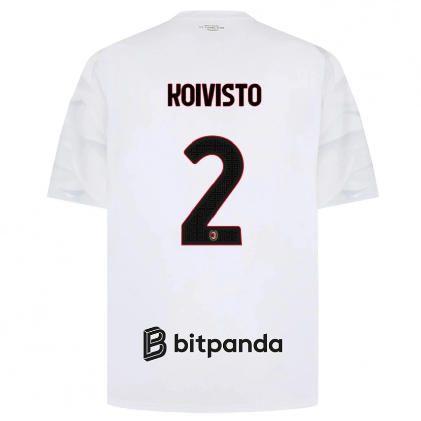 Danxen Damen Emma Koivisto #2 Weiß Rot Schwarz Auswärtstrikot Trikot 2026/27 T-Shirt Schweiz