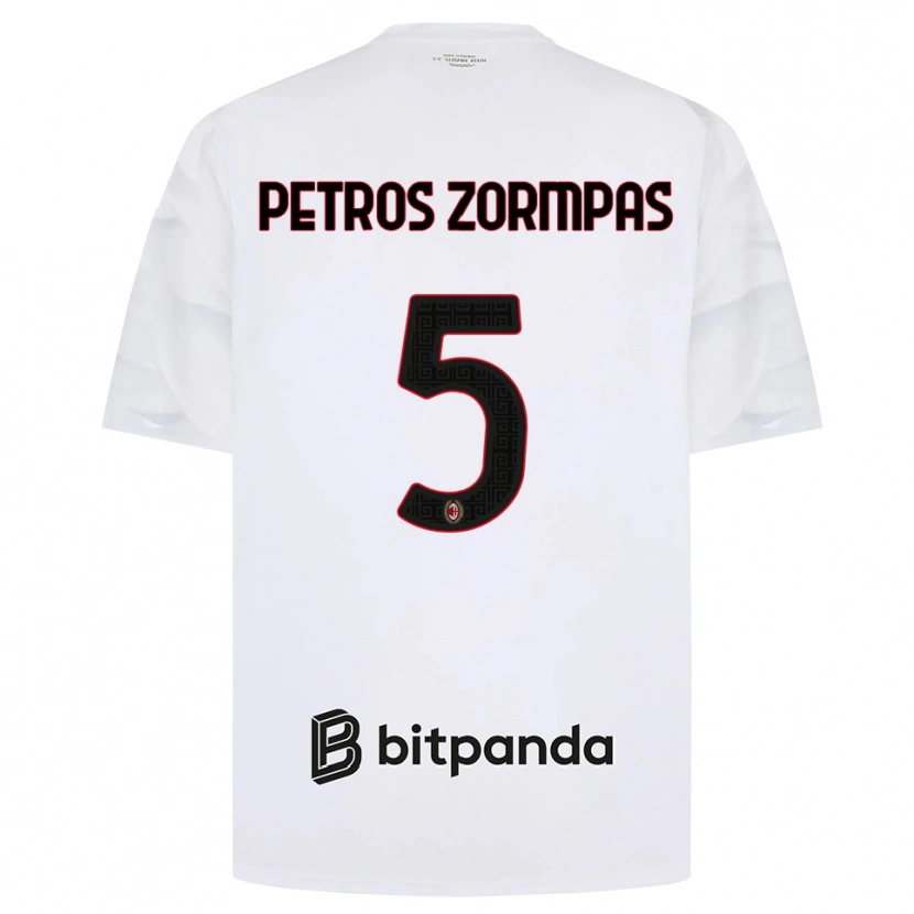Danxen Damen Spyridon Petros Zorbas #5 Weiß Rot Schwarz Auswärtstrikot Trikot 2026/27 T-Shirt Schweiz