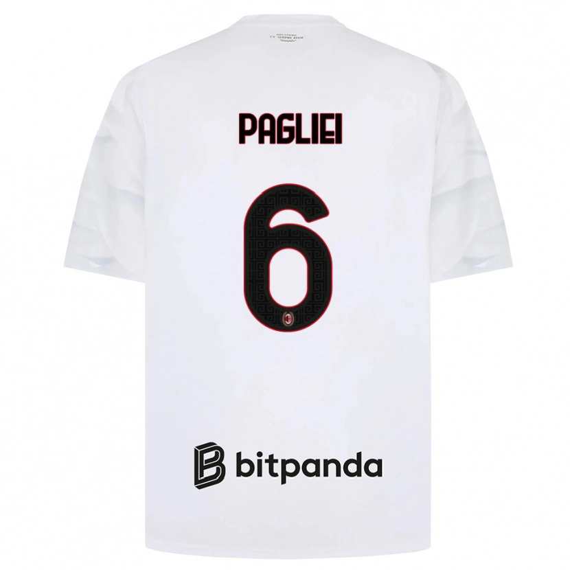 Danxen Damen Matteo Pagliei #6 Weiß Rot Schwarz Auswärtstrikot Trikot 2026/27 T-Shirt Schweiz