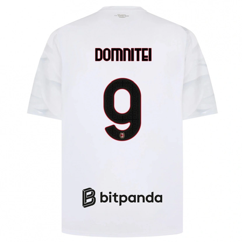 Danxen Damen Francesco Domniței #9 Weiß Rot Schwarz Auswärtstrikot Trikot 2026/27 T-Shirt Schweiz