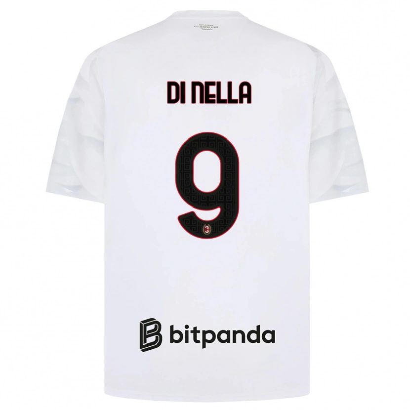 Danxen Damen Ludovico Di Nella #9 Weiß Rot Schwarz Auswärtstrikot Trikot 2026/27 T-Shirt Schweiz