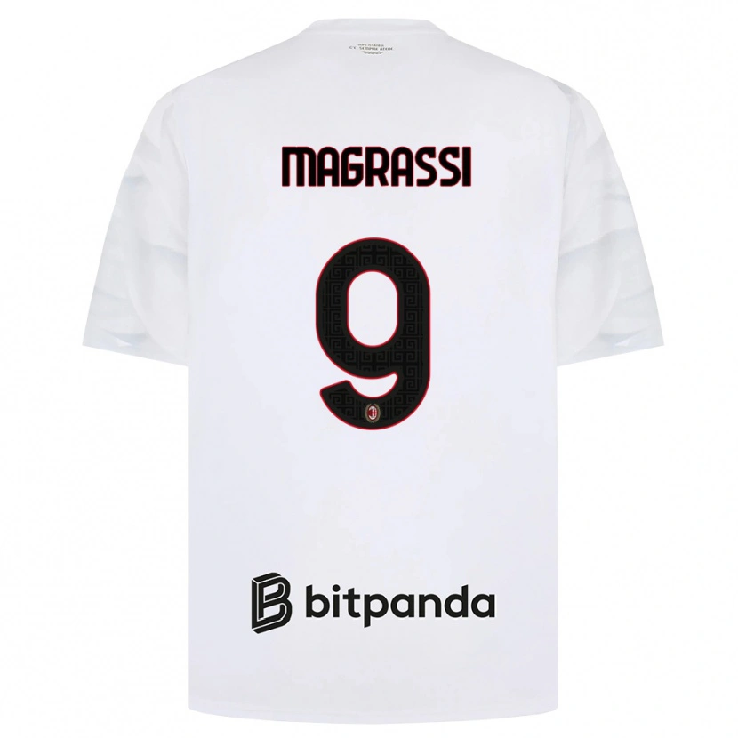 Danxen Damen Andrea Magrassi #9 Weiß Rot Schwarz Auswärtstrikot Trikot 2026/27 T-Shirt Schweiz