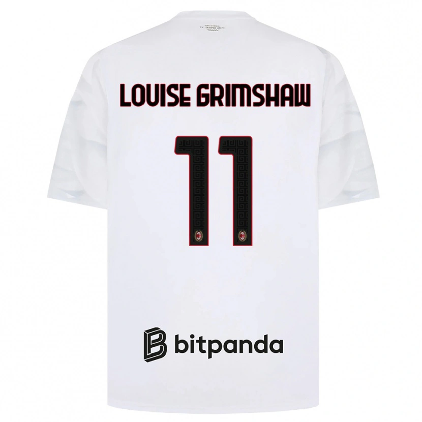 Danxen Damen Christy Louise Grimshaw #11 Weiß Rot Schwarz Auswärtstrikot Trikot 2026/27 T-Shirt Schweiz