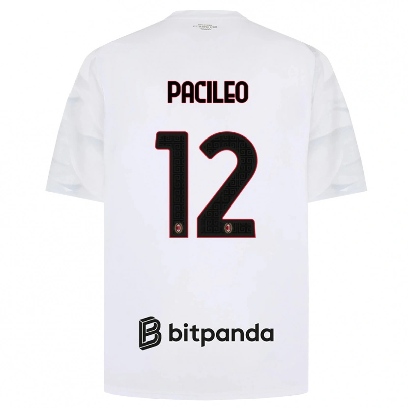 Danxen Damen Alessandro Pacileo #12 Weiß Rot Schwarz Auswärtstrikot Trikot 2026/27 T-Shirt Schweiz