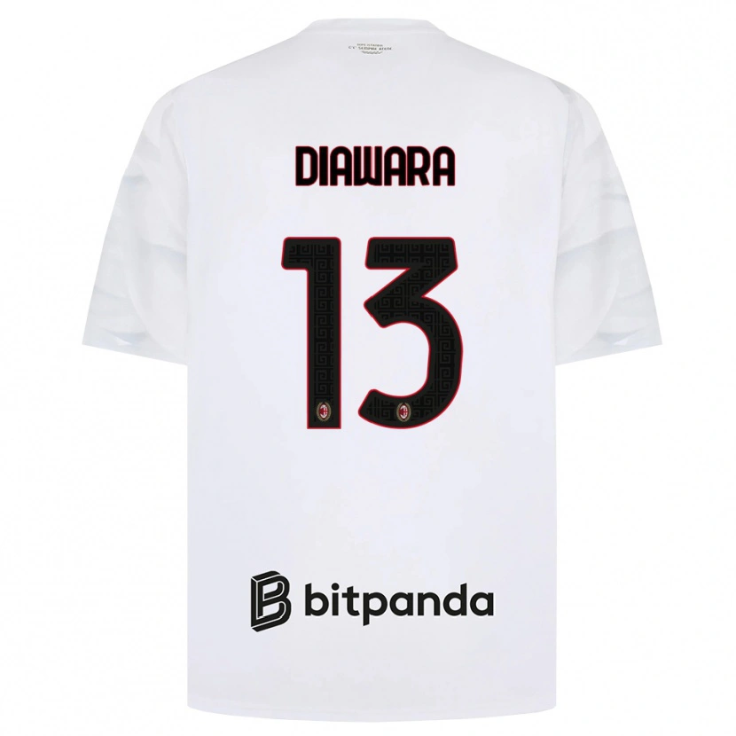 Danxen Damen Sankhoun Diawara #13 Weiß Rot Schwarz Auswärtstrikot Trikot 2026/27 T-Shirt Schweiz