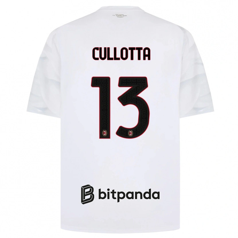 Danxen Damen Andrea Cullotta #13 Weiß Rot Schwarz Auswärtstrikot Trikot 2026/27 T-Shirt Schweiz