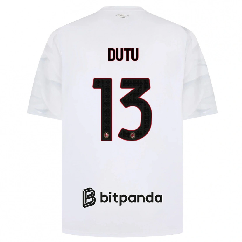 Danxen Damen Matteo Dutu #13 Weiß Rot Schwarz Auswärtstrikot Trikot 2026/27 T-Shirt Schweiz