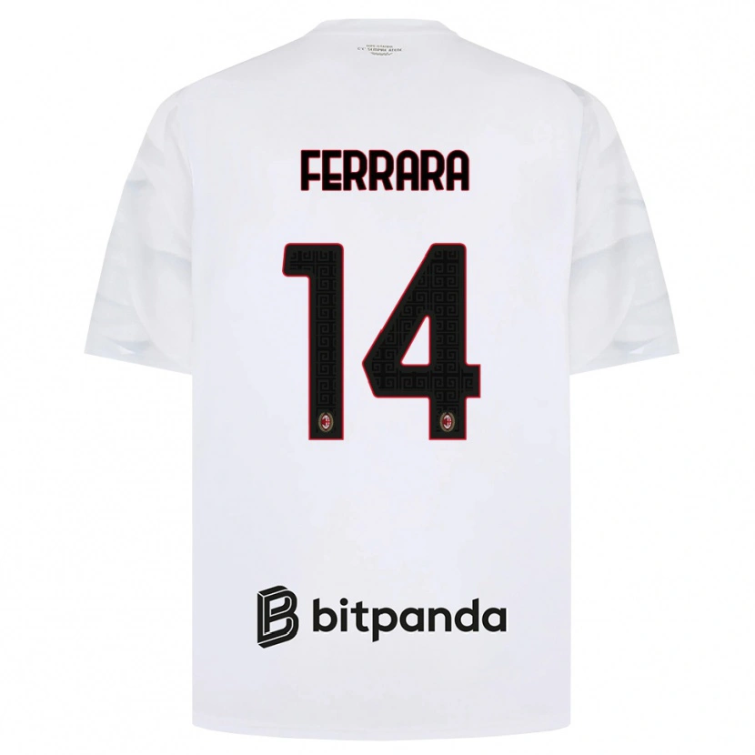 Danxen Damen Francesco Ferrara #14 Weiß Rot Schwarz Auswärtstrikot Trikot 2026/27 T-Shirt Schweiz