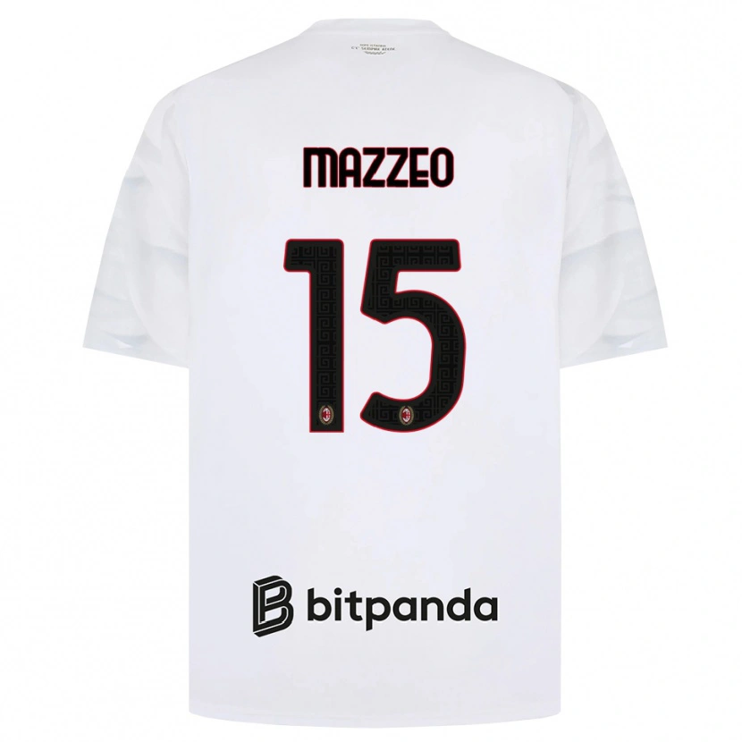 Danxen Damen Kevin Mazzeo #15 Weiß Rot Schwarz Auswärtstrikot Trikot 2026/27 T-Shirt Schweiz