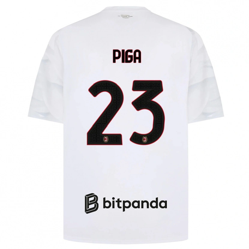 Danxen Damen Julie Piga #23 Weiß Rot Schwarz Auswärtstrikot Trikot 2026/27 T-Shirt Schweiz
